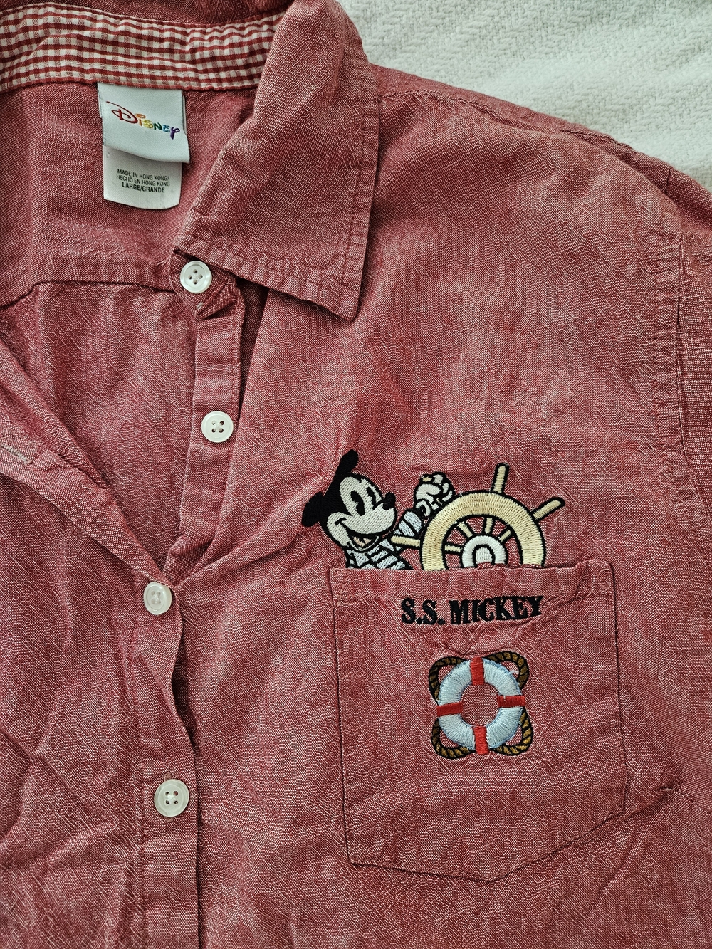 Vintage Mickey Mouse Button-Up Shirt - Picture 2 of 7